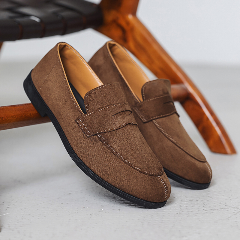 Men Formal Wear Shoes - Fashion Leather Mens Loafers Lightweight Soft