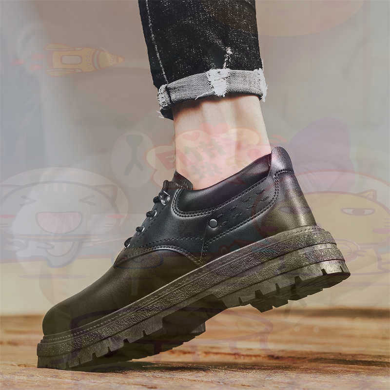 Men Formal Wear Sale - Dark Natural Leather Fashion Trainers Tennis