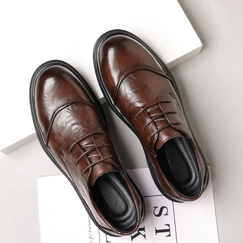Men's leather shoes for casual - đánh giá và giá Men'S Formal Office Wear Shoes