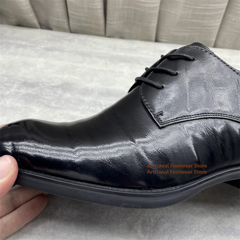 Men's Black Leather Oxford Sho - đánh giá và giá Men'S Formal Office Wear Shoes