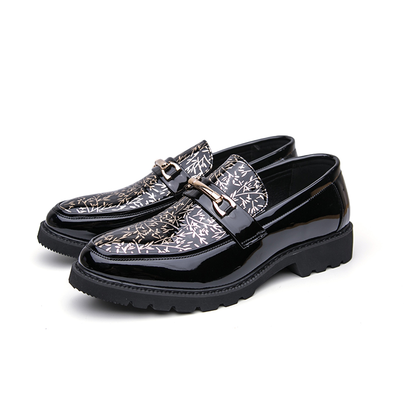 Men Two Tone Bamboo Print Pate - đánh giá và giá Men Formal Wear Shoes