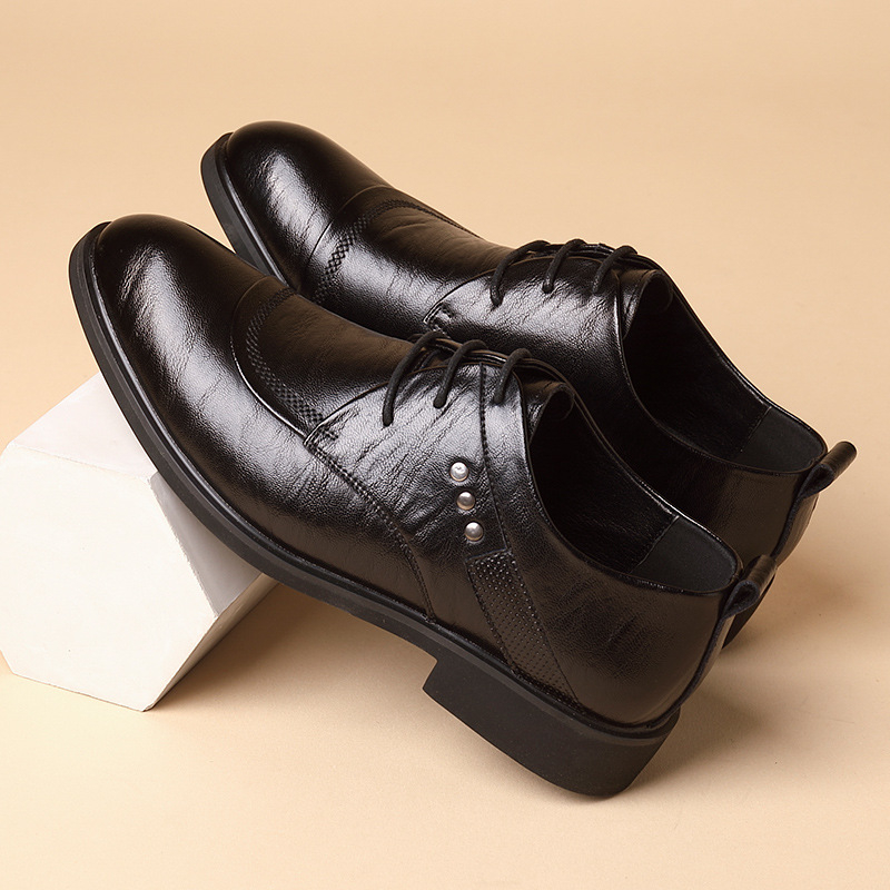 Leather Oxford Shoes With Meta - đánh giá và giá Men'S Formal Office Wear Shoes