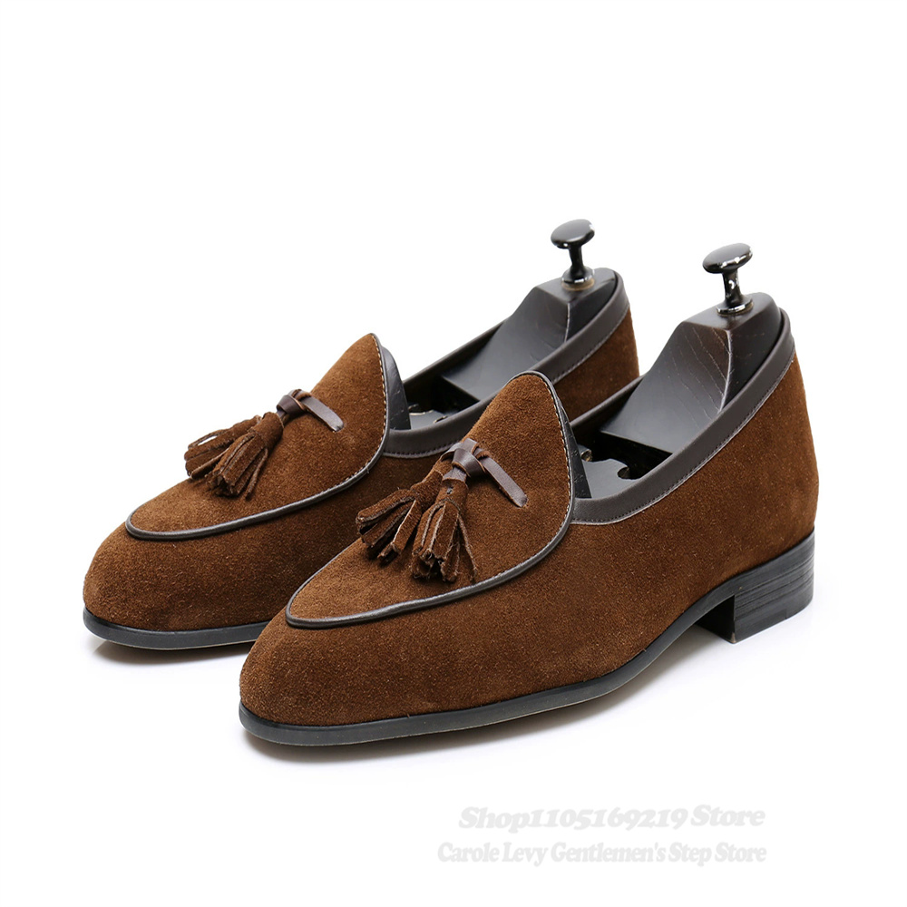 Tassel Decor Men Loafers Navy  - đánh giá và giá Men Formal Wear Shoes