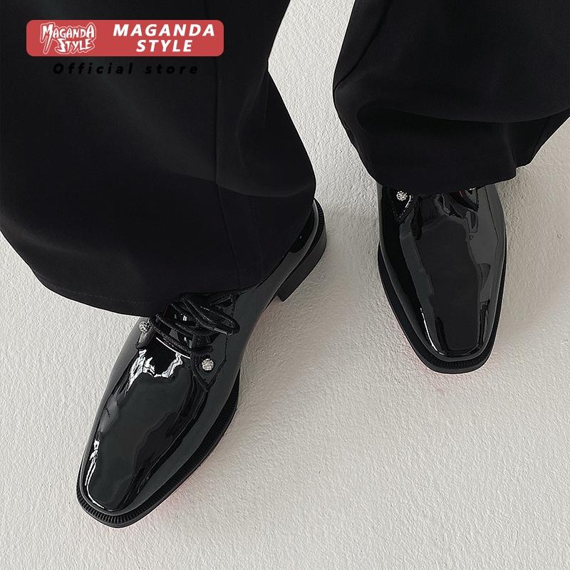 New Derby leather shoes for me - đánh giá và giá Men Formal Wear Red
