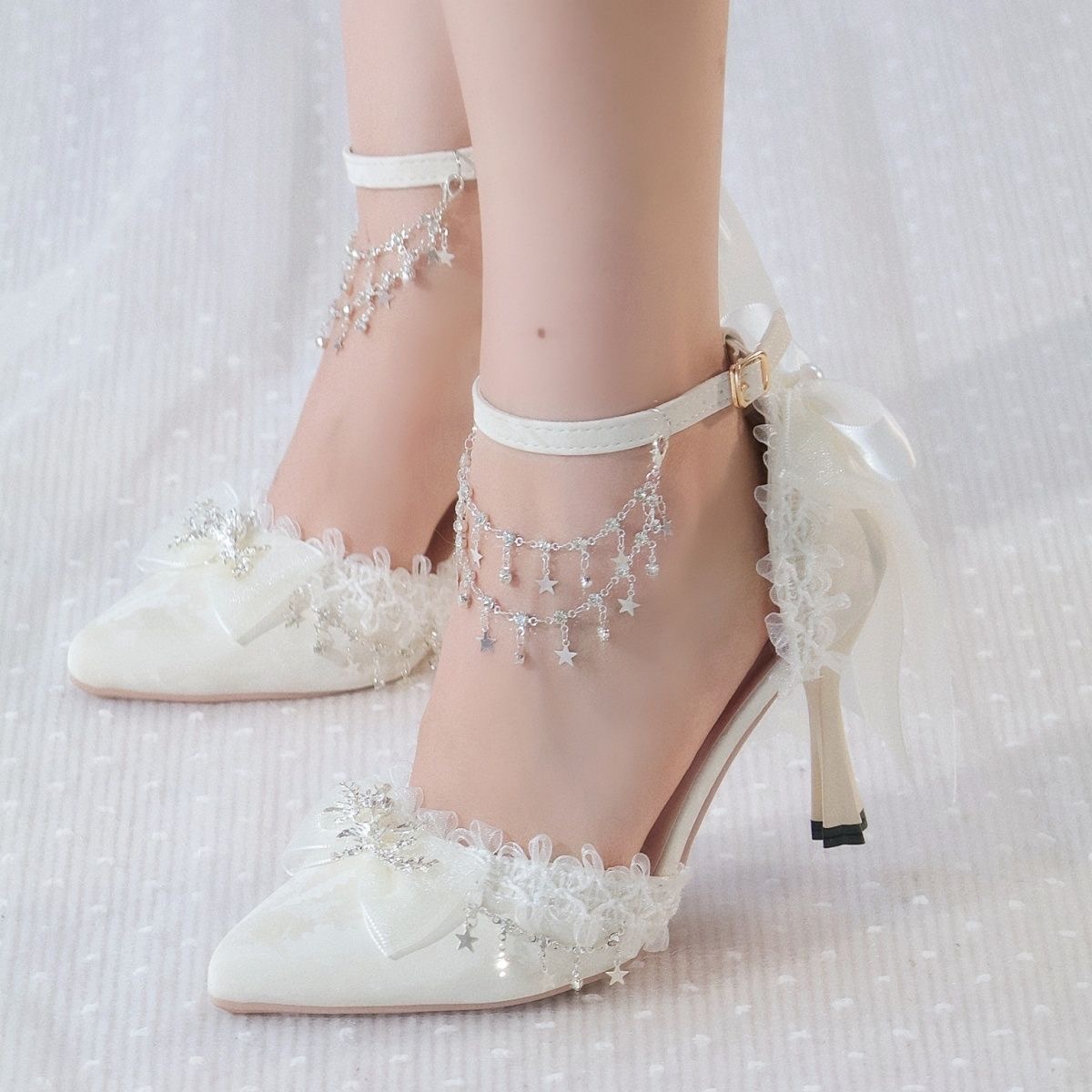 Lolita Female Shoes Heels Whit - đánh giá và giá Men Formal Wear Shoes