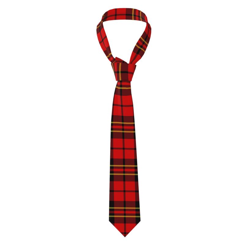 Scottish Tartan Men's Necktie  - đánh giá và giá Men Formal Wear Red
