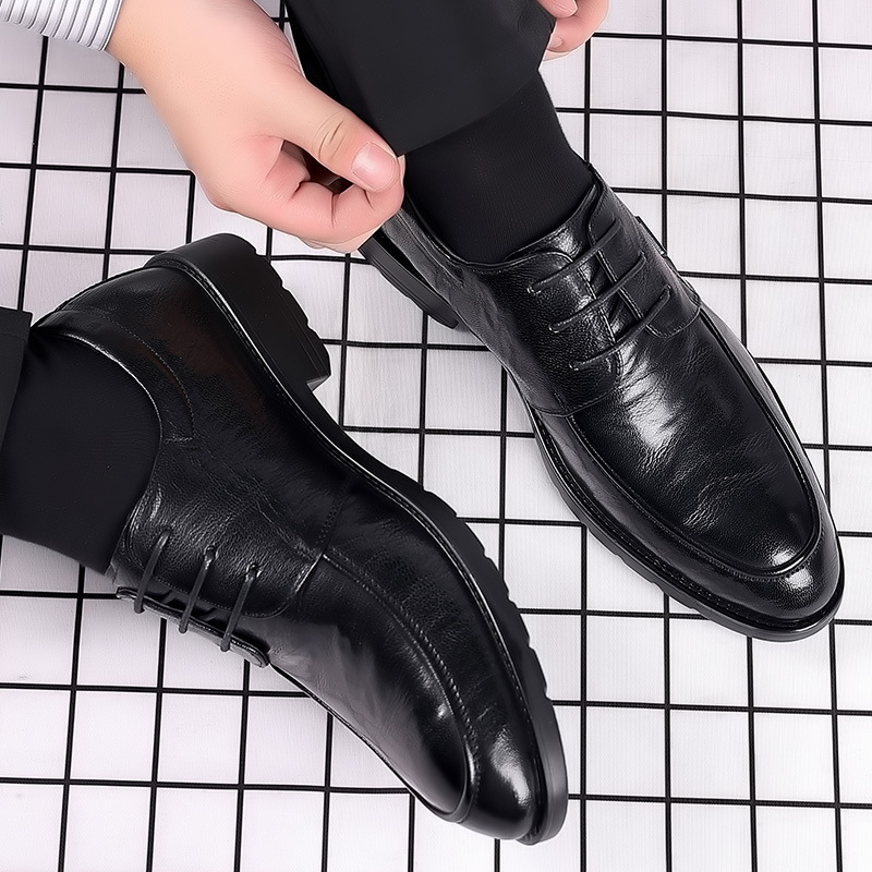 Men's leather shoes for casual - đánh giá và giá Men'S Formal Office Wear Shoes
