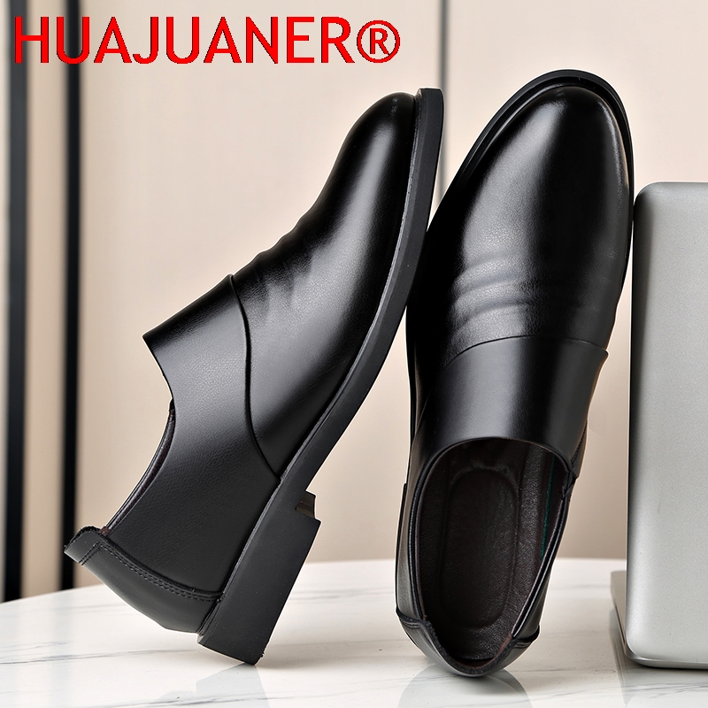 New Genuine Leather Men's Flat - đánh giá và giá Men Formal Wear Shoes