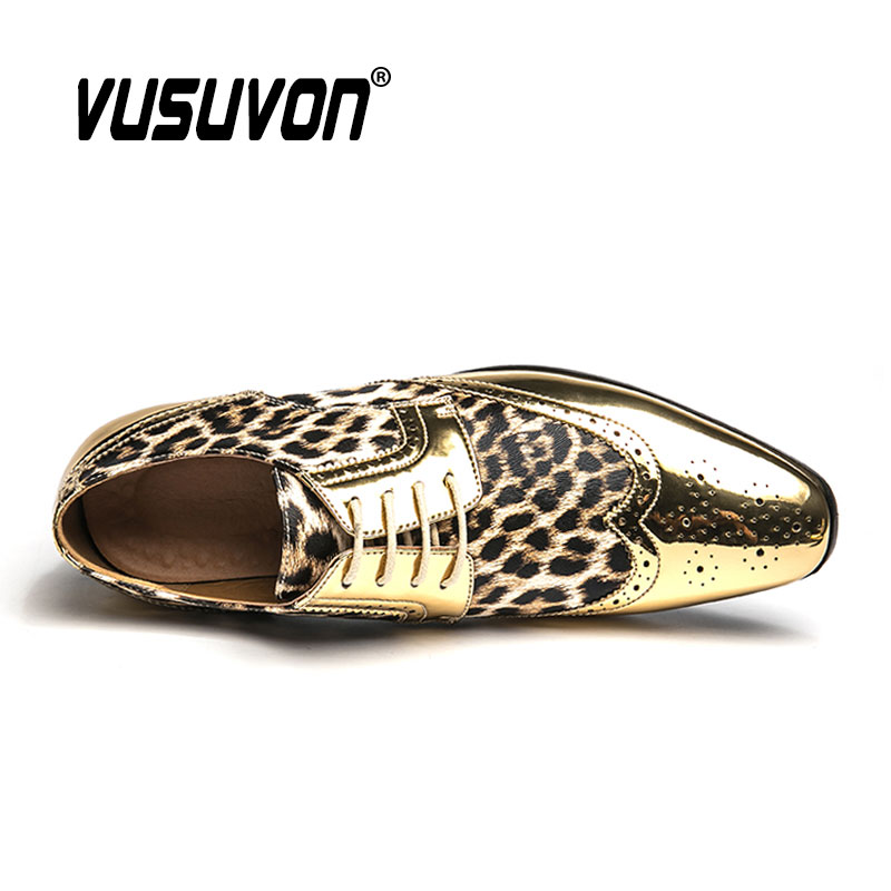Luxury Leopard Print Formal Me - đánh giá và giá Men Formal Wear Shoes
