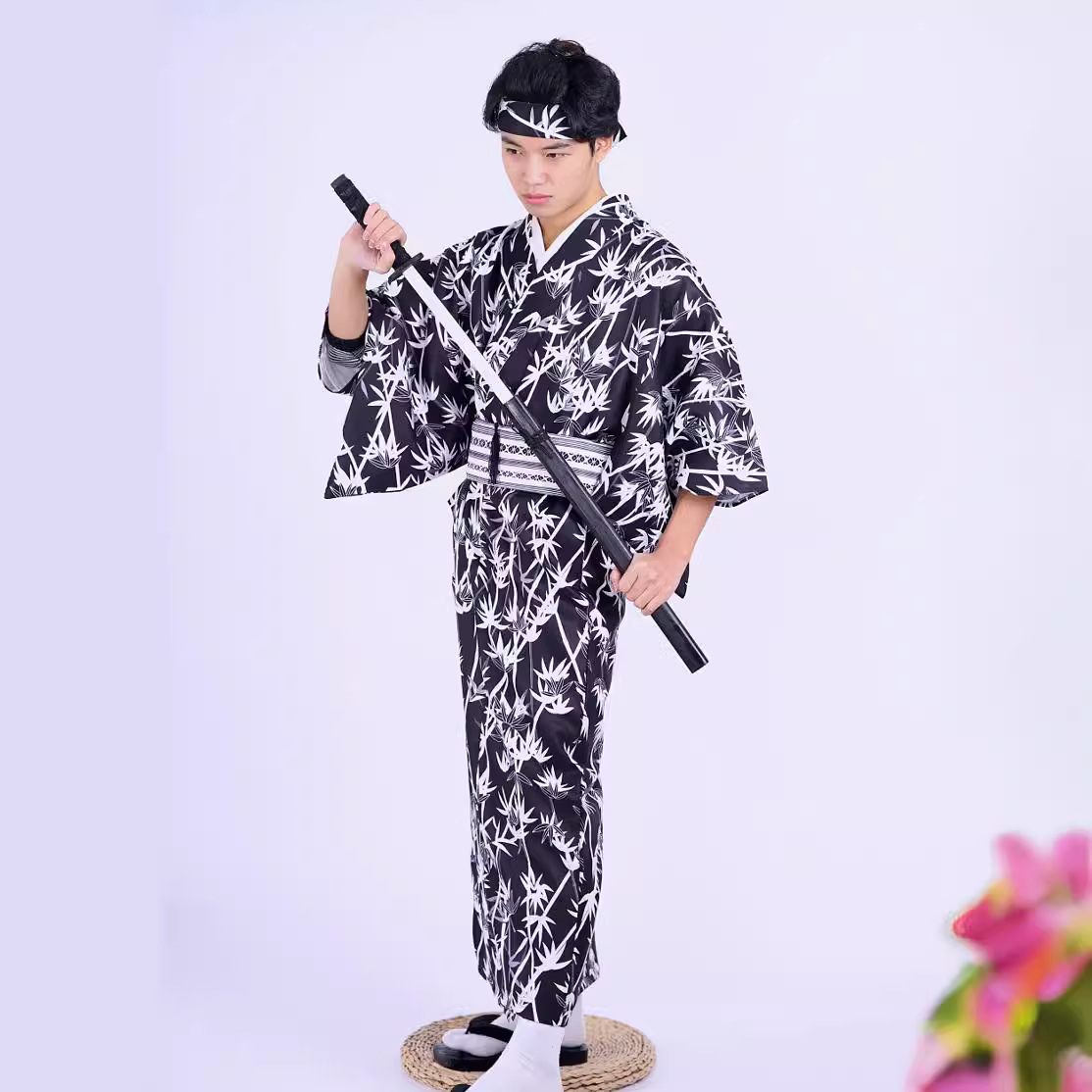 Men's Japanese Bamboo-Pattern  - đánh giá và giá Traditional Japanese Men'S Formal Wear