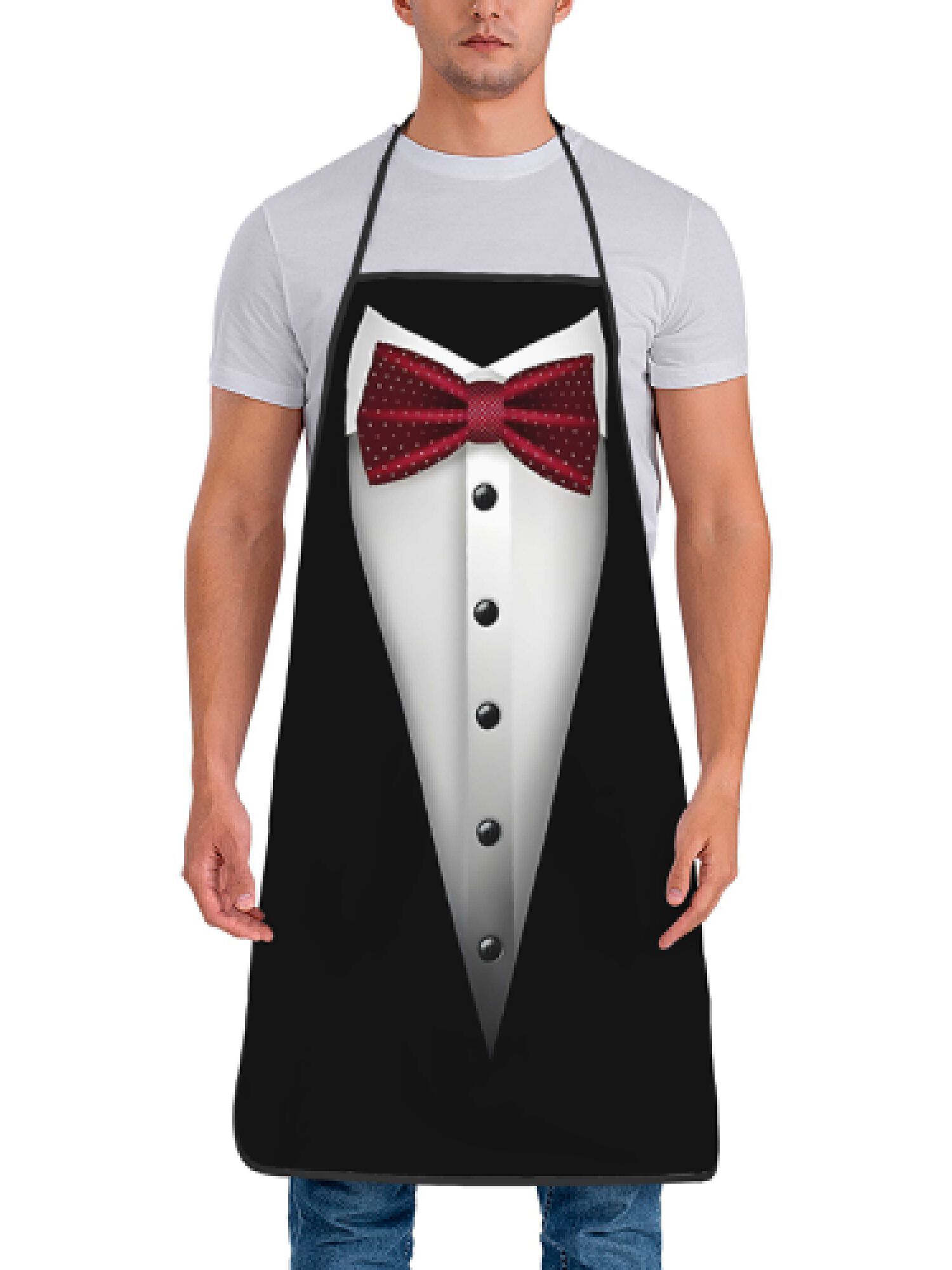 Tuxedo Apron Red Bow Tie Kitch - đánh giá và giá Men Formal Wear Red
