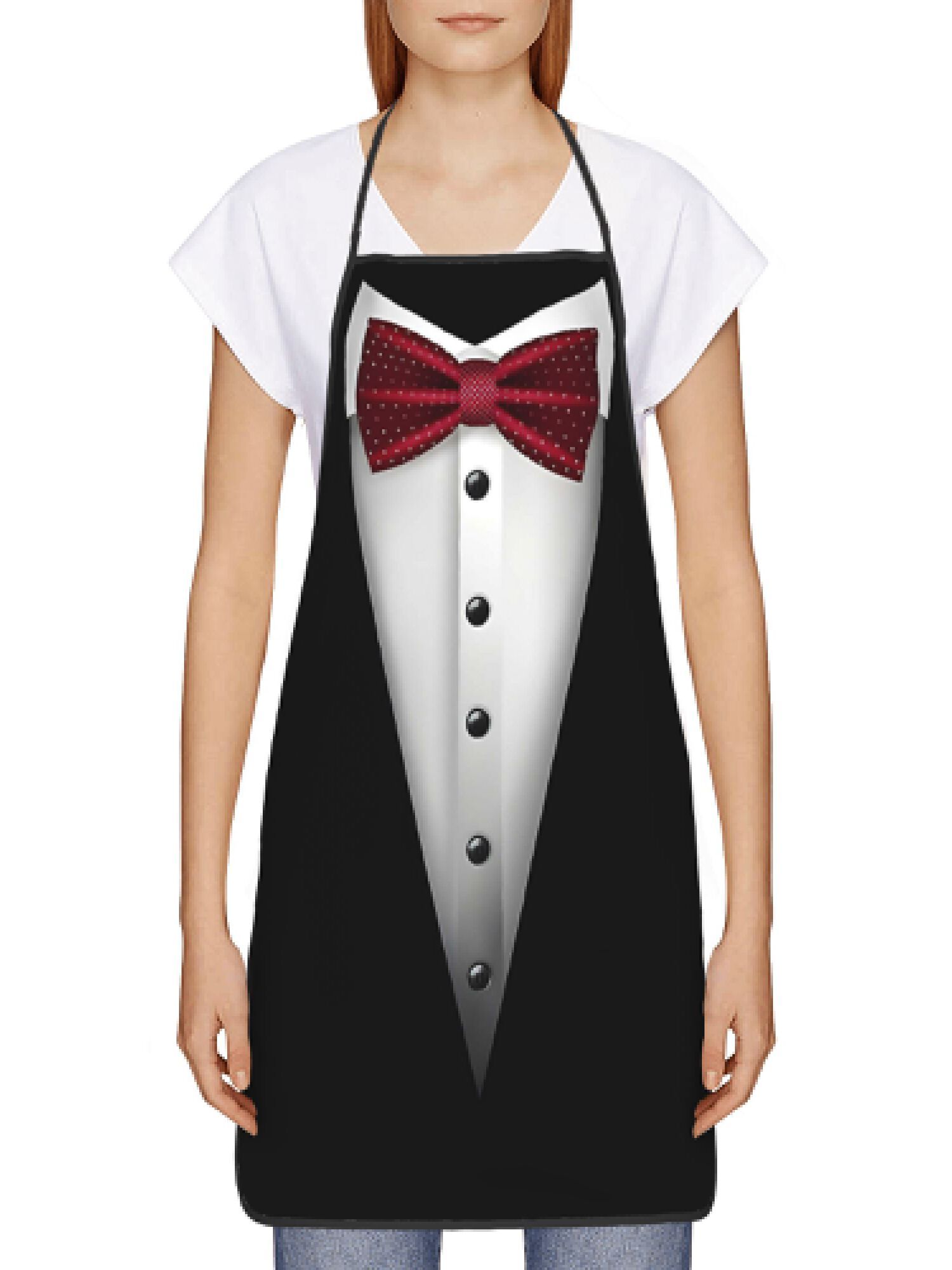 Tuxedo Apron Red Bow Tie Kitch - đánh giá và giá Men Formal Wear Red